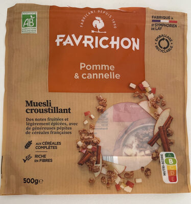 Muesli croustillant pomme & cannelle