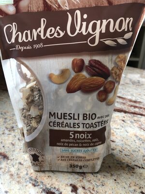 Muesli Céréales Toastées 5 Noix : Amandes, Noisettes, Noix, Noix De Pécan & Noix De Cajou