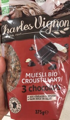 Muesli bio croustillant 3 chocolats