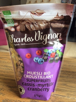 Céréales muesli croustillant superfruits Bio