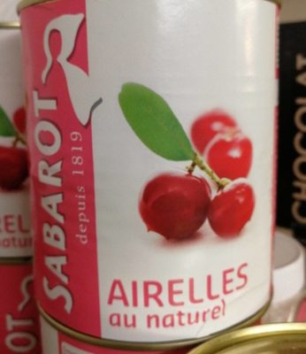 Airelles au naturel Sabarot front packaging