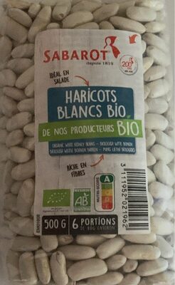Haricots blancs front packaging