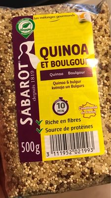 Quinoa et boulgour front packaging