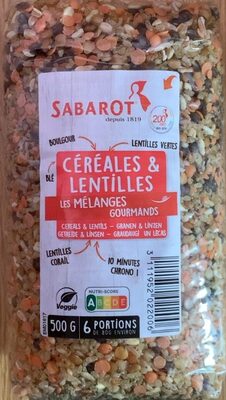 Céréales & Lentilles front packaging