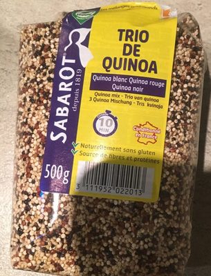 Trio de quinoa front packaging