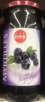Myrtilles au sirop léger