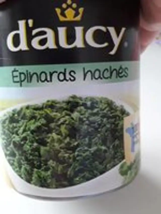 épinards hachés