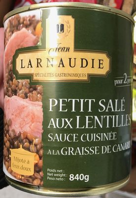Petit Salé aux Lentilles sauce cuisinée à la graisse de canard front packaging