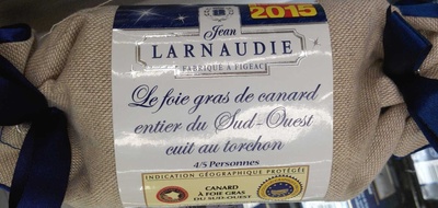 Le foie gras de canard entier du Sud-Ouest cuit au torchon