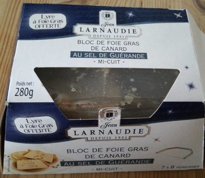 Foie gras front packaging