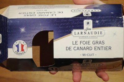 Foie gras front packaging