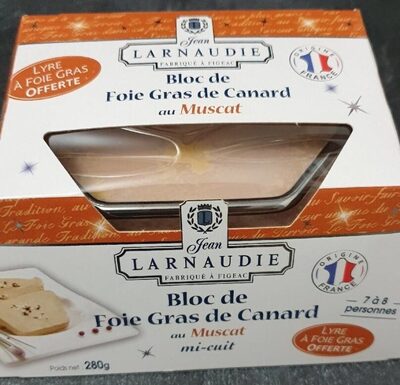 Bloc de Foie Gras de Canard au Muscat Mi-Cuit front packaging