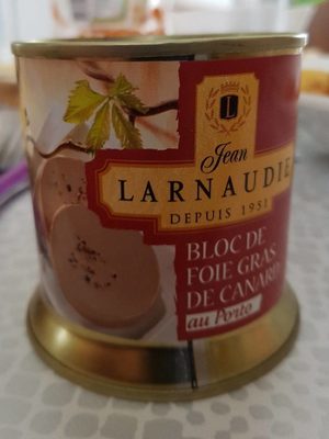 Bloc de foie gras de canard front packaging