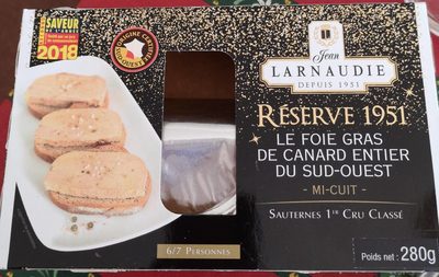 Foie gras de canard entier du Sud-Ouest