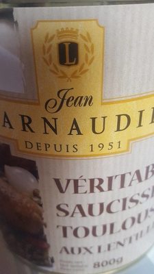 Véritables saucisses de Toulouse aux lentilles