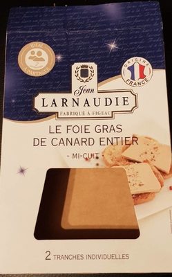2 tranches de foie gras de canard entier