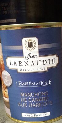 Manchons de canard aux haricots front packaging