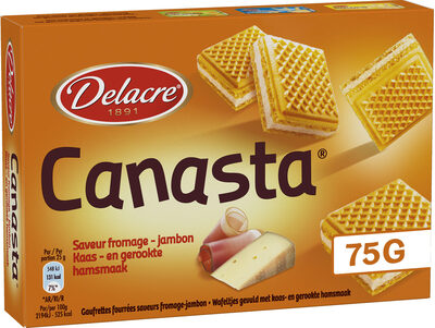 Biscuits Delacre Canasta Jambon fumé - 75g