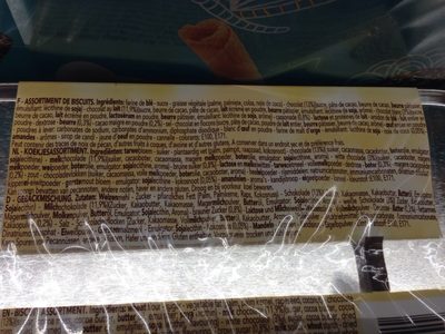 Assortiment tea time ingredients label