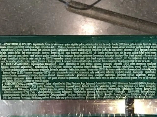 Tea time ingredients label