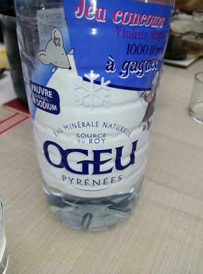 Eau minérale naturelle source ogeau