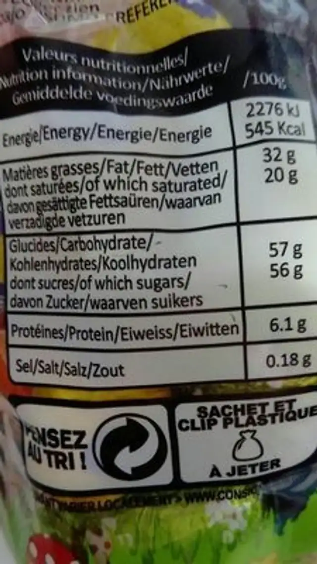 Pâque à la ferme ingredients label