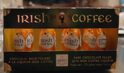 Chocolat noir fourré à la liqueur Irish coffee