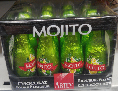 Chocolat fourré liqueur Mojito