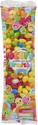 Œufs gélifiés aux goûts fruités front packaging