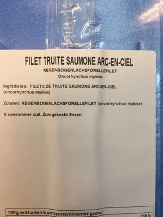 Unknown ingredients label