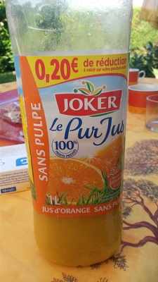 Le Pur Jus d'Orange sans pulpe