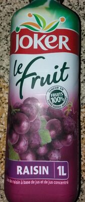 Le fruit - Jus de raisin front packaging