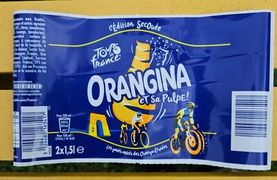 Boisson gazeuse a la pulpe d'orange