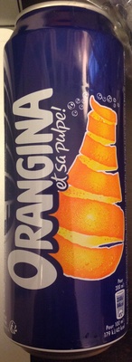 Boisson gazeuse rafraîchissante aux fruits front packaging