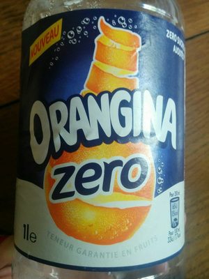 Orangina zero front packaging