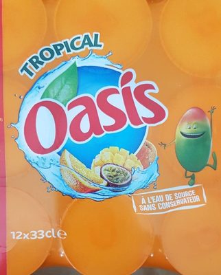 Oasis tropical front packaging
