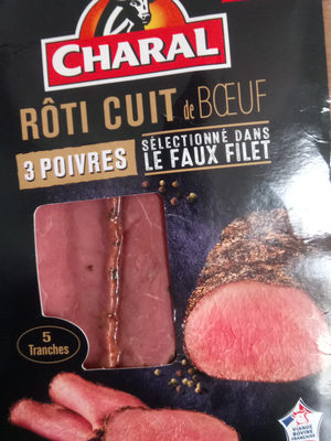 rôti cuit de bœuf front packaging