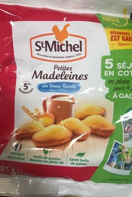 Madeleine aux oeufs de poules élevées en plein air