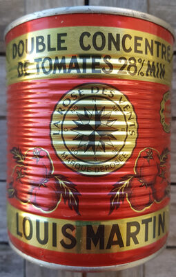 Double concentré de tomates 28% front packaging