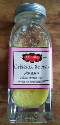 Cristaux sucrés jaunes