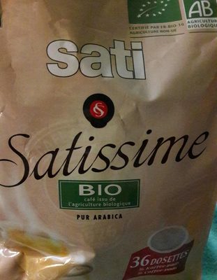 Cafe bio en dosettes Satissime SATI, 36 unites