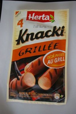 4 Knacki, Grillée