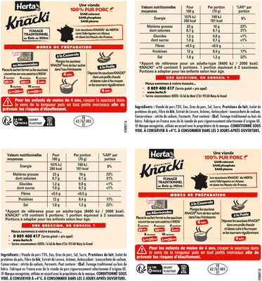 Knacki 100% pur porc