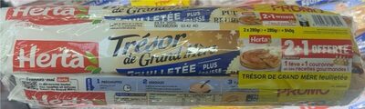 HERTA TGM pâte feuilletée pur beurre 280g LOT 2+1 OFFERT