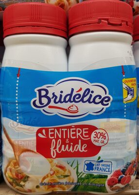BRIDELICE : Crème entière fluide UHT