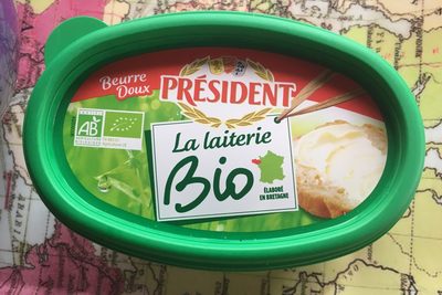 Beurre doux la laiterie BIO front packaging