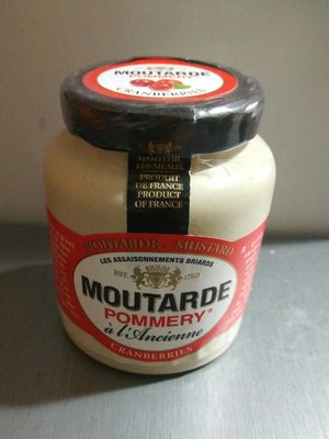 Moutarde de Pommery à l'ancienne Cranberries 100g