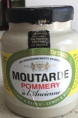 Moutarde citron et basilic