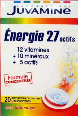 Juvamine Energie 27 actifs Arôme fruits rouges