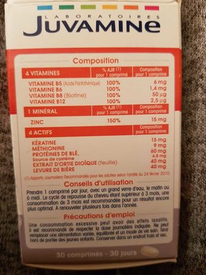 Comprimés Cheveux Forts